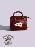 Four Aces Extra Small Tooled Speedy Handbag