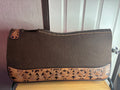 Felt Leather Tooled Saddle Pad