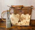 Ornate Brown Handbag Cowhide hair on Myra