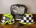Tacktical Finish Line & Lime Bell Boots Medium