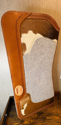 Robert Teskey Genuine Cowhide Hairon Leather vented Saddle Pad